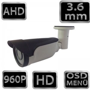 OPAX-430 1.3 MP AHD 960P (1280 x 960) OSD 3.6 mm Lensli Metal Bullet Kamera